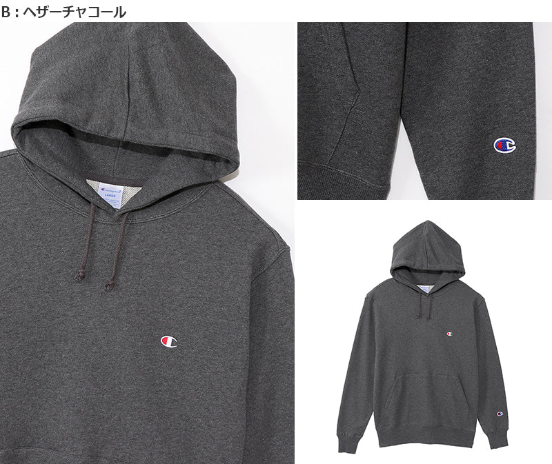 チャンピオン メンズ パーカー スウェット プルオーバーパーカー 大きいサイズ M~XXL (Champion 男性 オーバーサイズ ビッグシルエット スウェットパーカー アメカジ 長袖 フード付き 綿混) (在庫限り)