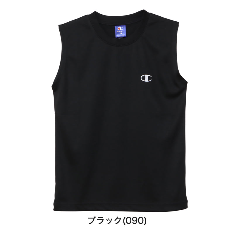 ヘインズ Champion ボーイズ メッシュ スリーブレスシャツ 130cm~160cm (Champion ジュニア ロゴ )