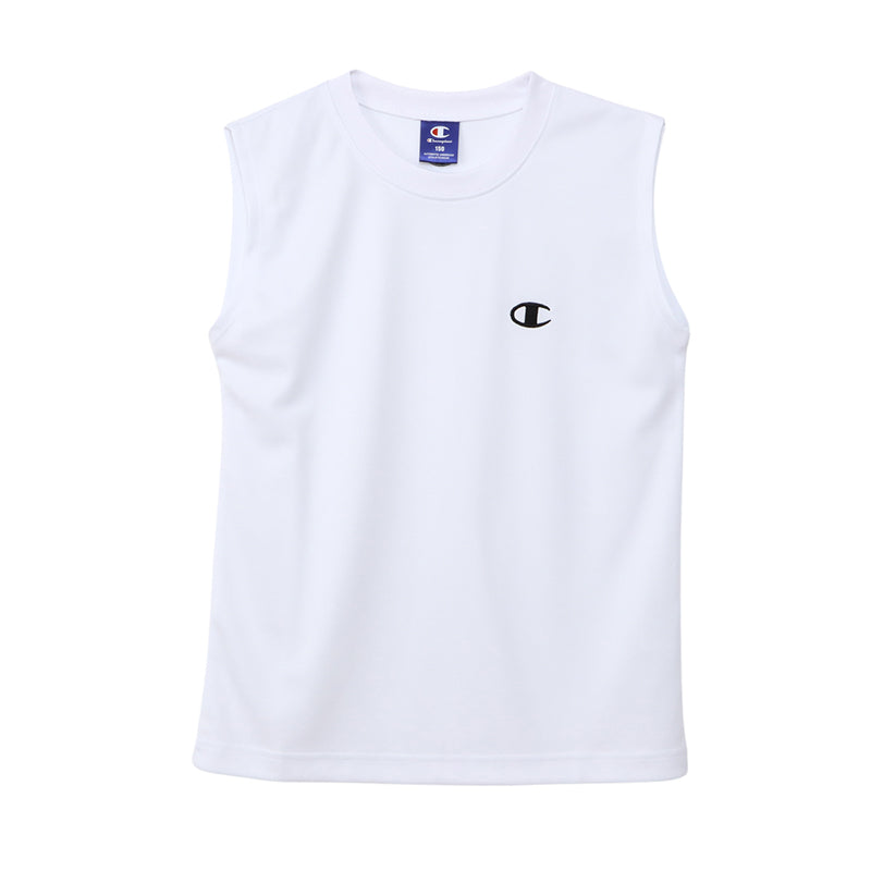 ヘインズ Champion ボーイズ メッシュ スリーブレスシャツ 130cm~160cm (Champion ジュニア ロゴ )