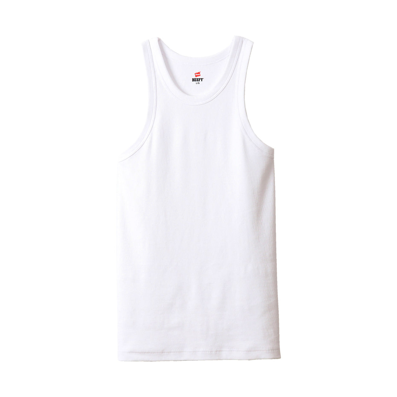ヘインズ BEEFY-T ビーフィー タンクトップ メンズ リブ M~XL Hanes 無地 肌着 下着 綿 コットン インナー 男性 hanes M L XL トップス