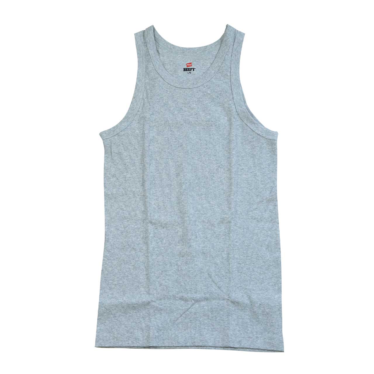 ヘインズ BEEFY-T ビーフィー タンクトップ メンズ リブ M~XL Hanes 無地 肌着 下着 綿 コットン インナー 男性 hanes M L XL トップス