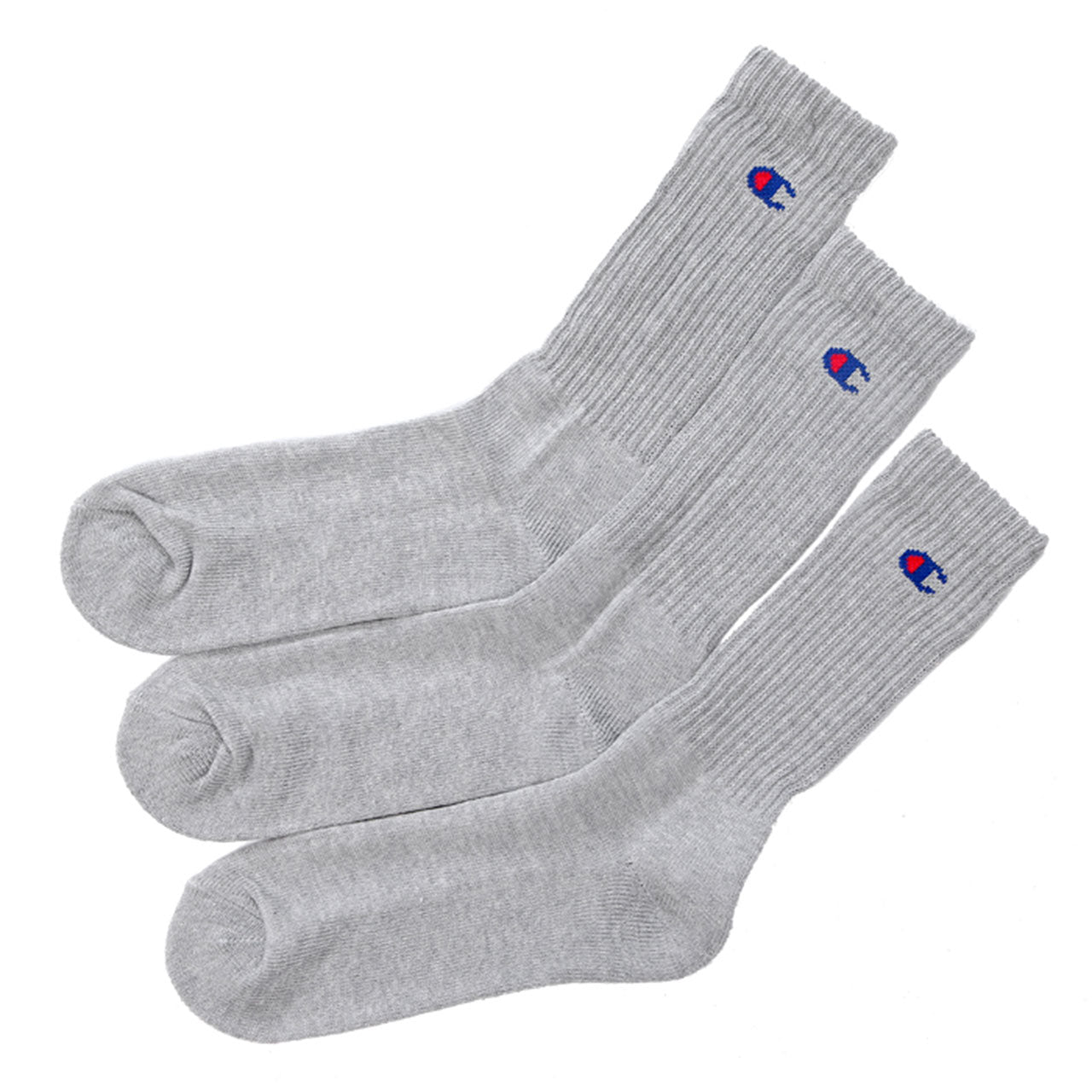 Champion ハーフパイル フルレングスソックス 3足セット S:23-25cm~L:27-29cm (チャンピオン セット 丈夫 厚手 厚地 綿 ワンポイント スポーツ ガテン Champion)