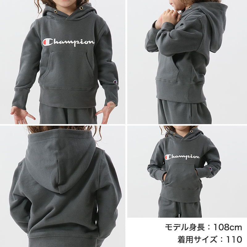 チャンピオン キッズ 裏毛スウェットパーカー 100cm~160cm (champion キッズ ボーイズ ガールズ 子供) (在庫限り)