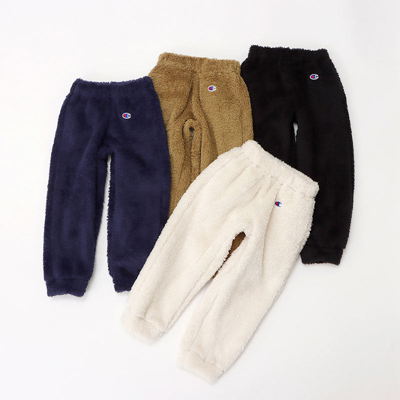 チャンピオン キッズ パンツ 長ズボン フリース もこもこ 冬 100cm~160cm 子供服 ボトムス ズボン ジュニア 男の子 女の子 (在庫限り)