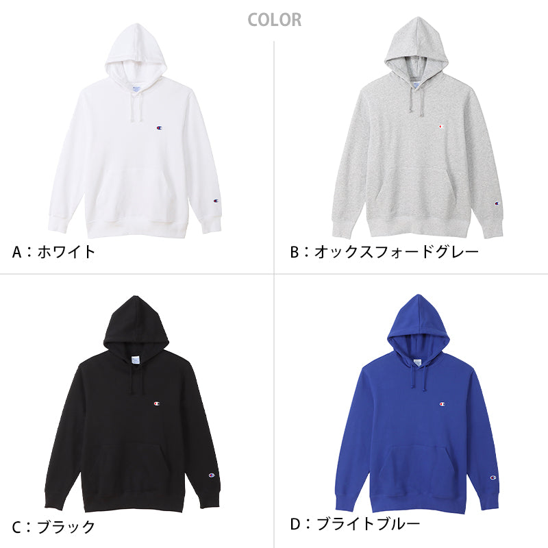 チャンピオン パーカー メンズ スウェット プルオーバー シンプル 定番 M~XXL (Champion 男性 2L 3L 大きいサイズ スウェットパーカー アメカジ 長袖 フード付き 綿混) (送料無料) (在庫限り)