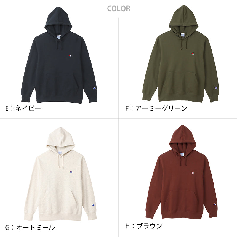 チャンピオン パーカー メンズ スウェット プルオーバー シンプル 定番 M~XXL (Champion 男性 2L 3L 大きいサイズ スウェットパーカー アメカジ 長袖 フード付き 綿混) (送料無料) (在庫限り)