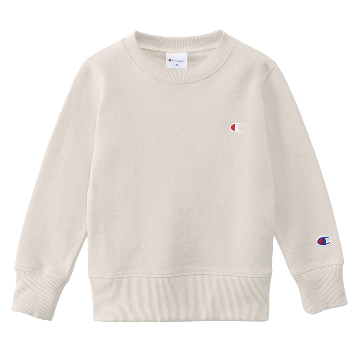 チャンピオン スウェット キッズ こども シャツ クルーネック 綿 ワンポイント シンプル 100cm~160cm (champion 100 110 120 130 140 150 160 丸首 ボーイズ ガールズ 子供 子ども) (在庫限り)