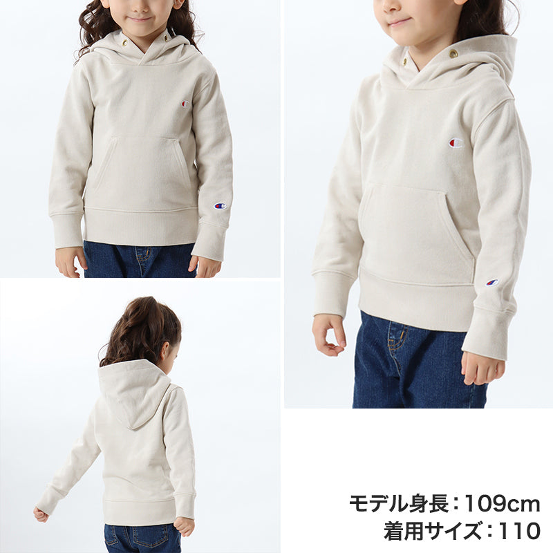 チャンピオン パーカー スウェット キッズ 子ども フードつき 綿素材 やわらか シンプル 100cm~160cm (champion 100 110 120 130 140 150 160 フード ボーイズ ガールズ 子供 子ども)