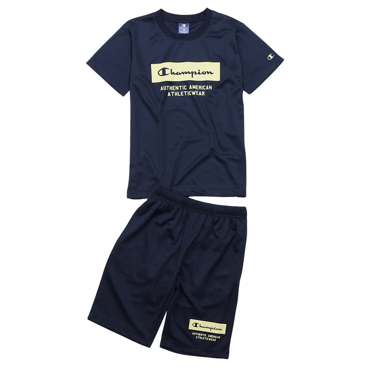 キッズ 女の子 tシャツ ハーフパンツ 上下セット 半袖 短パン 半ズボン 130cm~160cm champion 130 140 150 160 吸汗速乾 スポーツ 子供 チャンピオン (在庫限り)