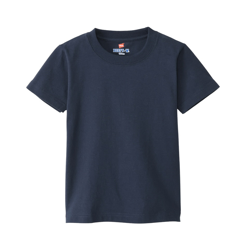 キッズ Tシャツ 半袖 綿100% クルーネック 無地 BEEFY-T ビーフィー 100 120 140 160 子供 子ども 丈夫 男の子 女の子 トップス インナー シンプル 洗濯タグなし 耐久性