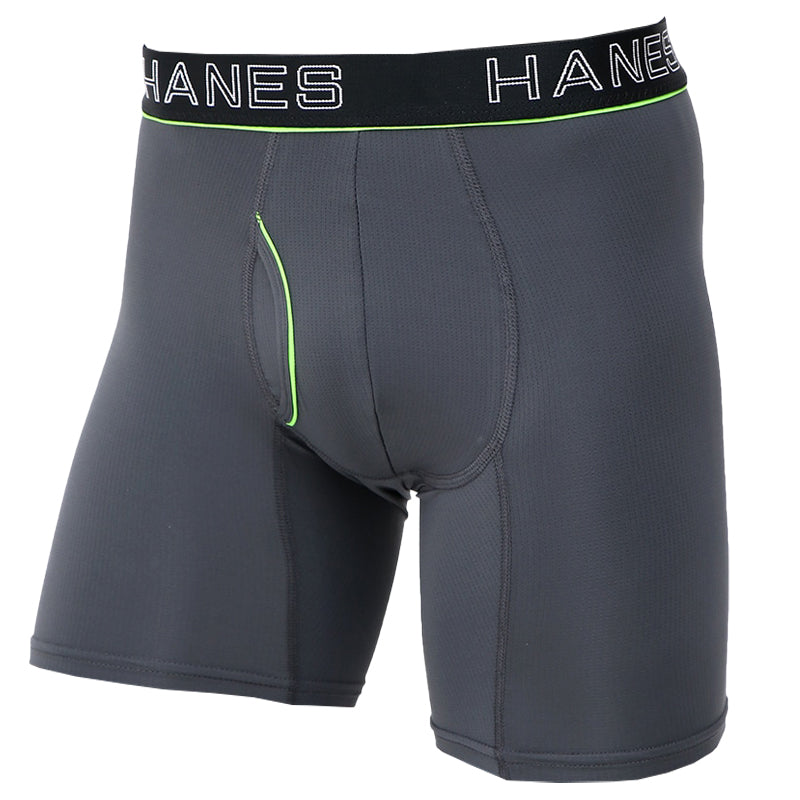ボクサーブリーフ メンズ 下着 ヘインズ 前開き パンツ ムレ 無地 M L LL Hanes インナー ニオイ 通気性 ボクサー ブリーフ 男性 紳士 メッシュ 伸縮性 ストレッチ