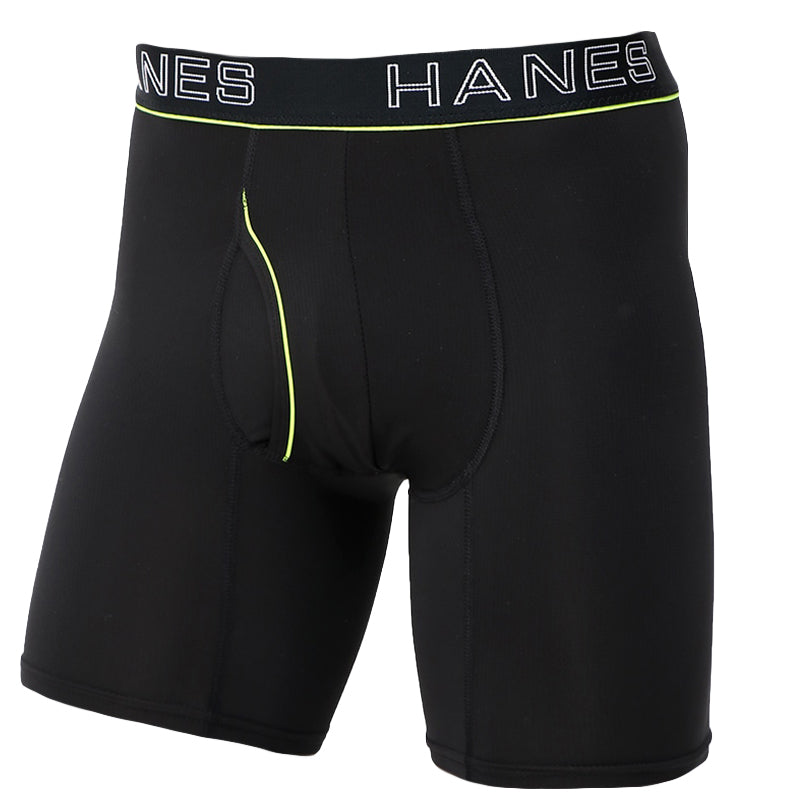ボクサーブリーフ メンズ 下着 ヘインズ 前開き パンツ ムレ 無地 大きめ 3L 4L 5L Hanes インナー ニオイ 通気性 ボクサー 男性 メッシュ 伸縮性 ストレッチ