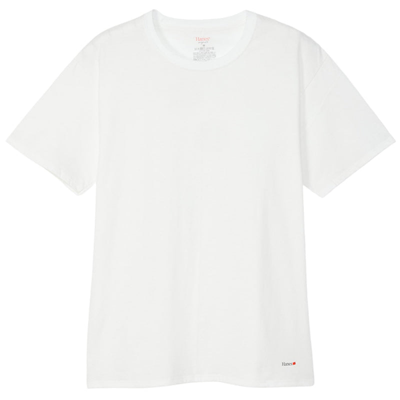 メンズ ヘインズ クルーネック 半袖 Tシャツ 2枚組 M~LL Hanes 丸首 メンズシャツ シャツ メンズインナー インナー トップス 大きいサイズ