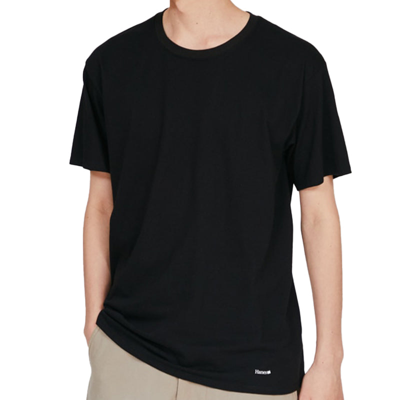 メンズ ヘインズ クルーネック 半袖 Tシャツ 2枚組 M~LL Hanes 丸首 メンズシャツ シャツ メンズインナー インナー トップス 大きいサイズ