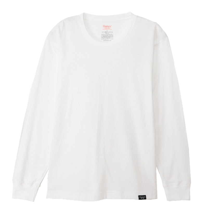 メンズ ヘインズ クルーネック ロングスリーブ Tシャツ M~LL 長袖シャツ 丸首 ロングTシャツ メンズシャツ メンズインナー 長袖インナー トップス 大きいサイズ