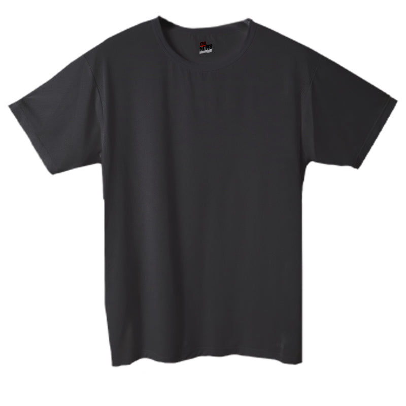 Tシャツ メンズ Hanes ヘインズ MOVES 半袖 クルーネック メッシュ 吸汗速乾 接触冷感 スポーツ インナー M~LL トレーニング ランニング ジム 涼しい 軽量 ストレッチ ナイロン