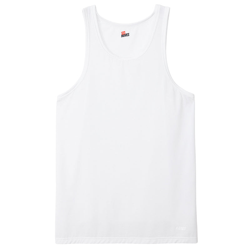 Hanes タンクトップ メンズ 冷感インナー メッシュ インナー 接触冷感 ノースリーブ 肌着 吸汗速乾 通気性 ストレッチ M~LL スポーツインナー ジム ランニング トレーニング 男性下着 涼しい 夏インナー 男性 メンズインナー ヘインズ
