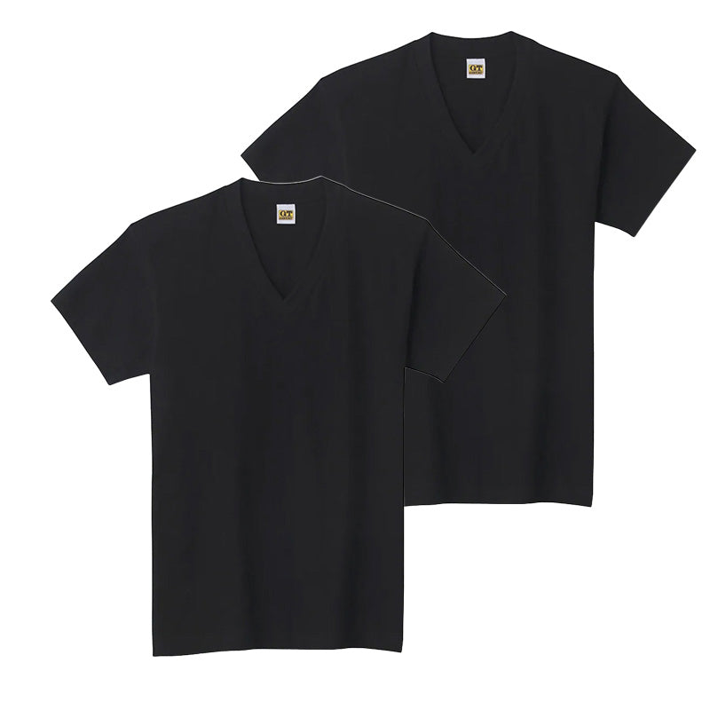 グンゼ 綿100% メンズ インナー 半袖 Vネック Tシャツ 2枚組 M~LL GUNZE GTホーキンス 下着 インナーシャツ tシャツ 男性 紳士 V首 肌着 インナー M L LL