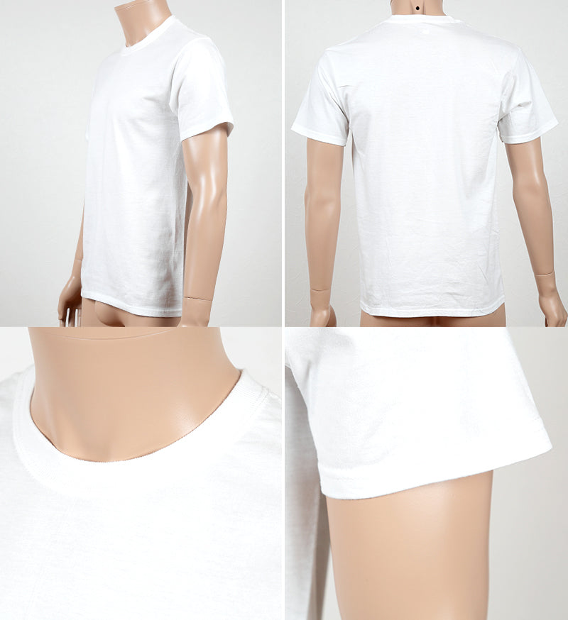 ヘインズ ビジカジ魂 クルーネックTシャツ 2枚組 M~LL (Hanes BIZICAZI DAMASHII メンズ 綿100% 白 黒) (在庫限り)