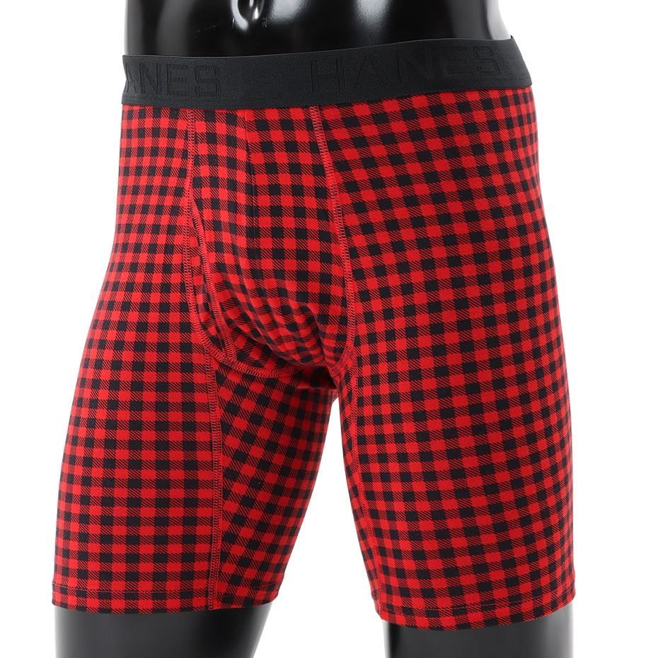 ボクサーブリーフ メンズ 下着 ヘインズ 前開き パンツ ムレ S M L LL Hanes インナー ニオイ 通気性 ボクサー ブリーフ 男性 紳士 伸縮性 ストレッチ 迷彩 文字 (在庫限り)