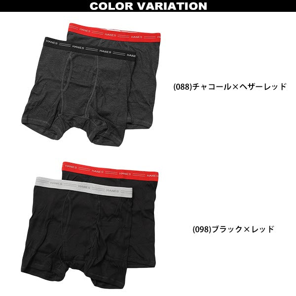 ヘインズ ボクサーパンツ メンズ 前開き 大きいサイズ 2枚組 3L・4L 下着 3l 4l 綿 ボクサーブリーフ セット 紳士 男性 ボクサー パンツ hanes