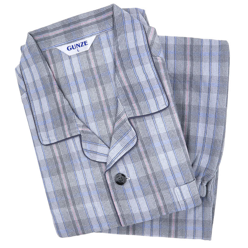 グンゼ メンズ W保温 長袖 長パンツ パジャマ 男性用 LL 3L 大きいサイズ あったか 冬用 防寒 部屋着 ルームウェア セットアップ 上下セット 保温 発熱 快適 着心地 柔らかい シンプル 無地 ギフト プレゼント 冷え対策 (送料無料)