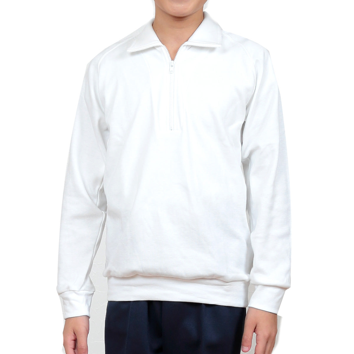体操服 小学生 長袖 チャック 110cm~130cm (長袖体操服 学校 スクール 男子 男の子 ボーイズ 体育 horse ホース 110 120 130) (取寄せ)