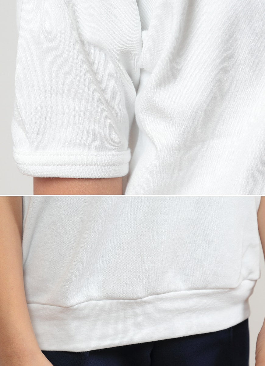 体操服 小学生 半袖 ハイネック 110cm~130cm (半袖体操服 学校 スクール 男子 男の子 ボーイズ 体育 horse ホース 110 120 130) (取寄せ)