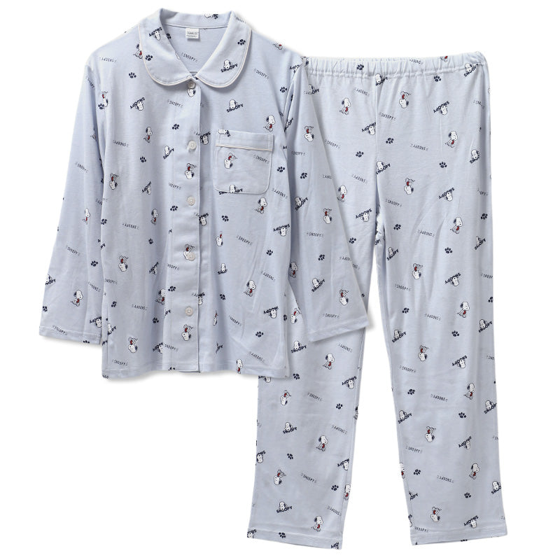 スヌーピー パジャマ 夏 大人 薄手 涼しい レディース M L LL snoopy ピーナッツ peanuts 薄手 部屋着 服 ルームウェア ホームウェア 快眠パジャマ セットアップ 春 夏 総柄 ゆったり 可愛い おしゃれ 肌触りが良い 母の日 プレゼント ギフト