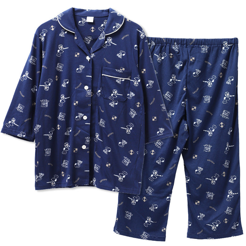 スヌーピー パジャマ 夏 大人 薄手 涼しい レディース M L LL snoopy ピーナッツ peanuts 薄手 部屋着 服 ルームウェア ホームウェア 快眠パジャマ セットアップ 春 夏 総柄 ゆったり 可愛い おしゃれ 肌触りが良い 母の日 プレゼント ギフト