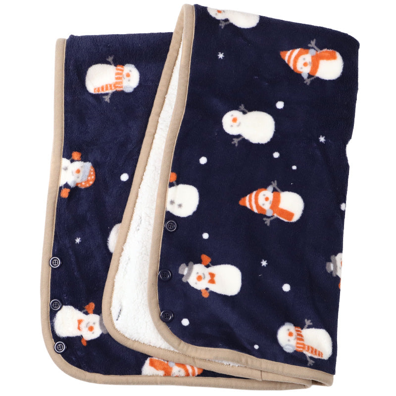 ふわもこ ブランケット ひざ掛け フリース 毛布 ポンチョ 肩掛け ボレロ スカート風 約70×100cm 防寒 軽量 柔らか あったか かわいい 使い分け 多機能 携帯用 コンパクト 巻きスカート ふわふわ もこもこ 冬 プレゼント ギフト ボーダー 小鳥 雪だるま ノルディック