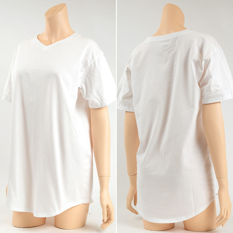 Hanes Undies ビッグTシャツ フリーサイズ(M-L) (レディース コットン Vネック ヘインズ) (在庫限り)