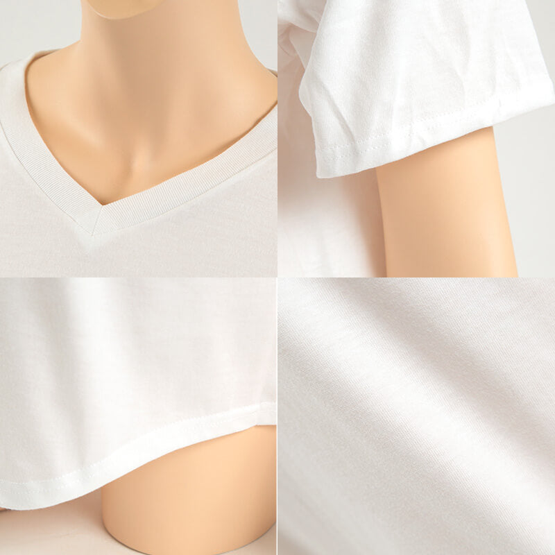 Hanes Undies ビッグTシャツ フリーサイズ(M-L) (レディース コットン Vネック ヘインズ) (在庫限り)