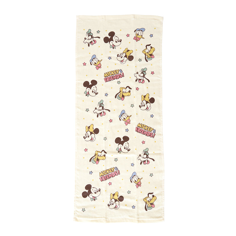 ガーゼタオル ベビー フェイスタオル ガーゼ 赤ちゃん ガーゼケット お風呂 約34×80cm (ディズニー 子供 タオル 銭湯 温泉 キャラクター かわいい 薄手 キッズ プール) (在庫限り)