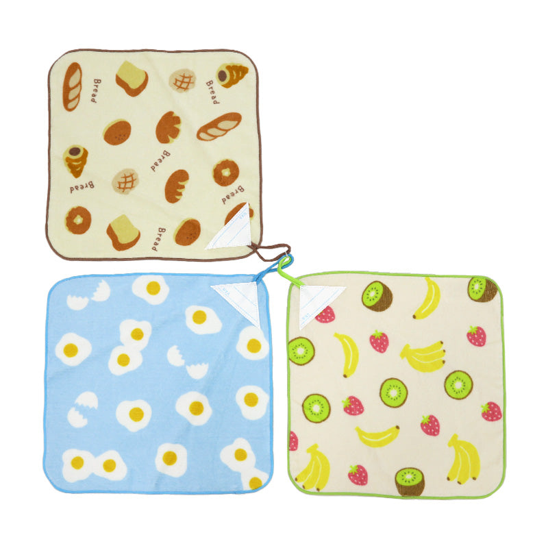 ループタオル タオル ハンドタオル タオルハンカチ 保育園 幼稚園 綿100% キッズ 約30×30cm ウォッシュタオル 子供用ループ付タオル ハンカチ 入園 名前