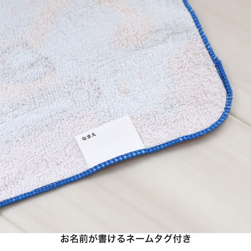 ハンドタオル ハンカチ 3枚組 柄違い キッズ 子供 保育園 幼稚園 小学生 小学校 約16×16cm プチハンドタオル ウォッシュタオル おしぼりタオル 3P 子供用タオル 入園 ネームタグ まとめ買い セット (在庫限り)