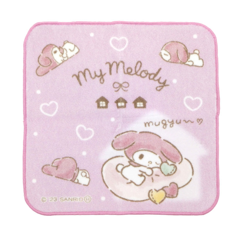 ハンドタオル タオル サンリオ ハンカチ キャラクター キッズ 子供 保育園 幼稚園 小学生 約20×20cm 景品 ギフト 粗品 プチハンドタオル ウォッシュタオル おしぼりタオル 子供用タオル 入園