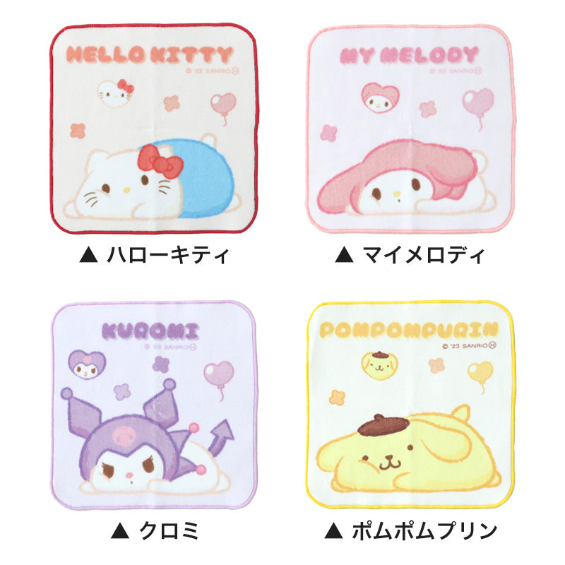 プチタオル サンリオ ハンドタオル 子供 タオル ハンカチ キャラクター キッズ 保育園 幼稚園 小学生 約20×20cm 景品 ギフト 粗品 プチハンドタオル ウォッシュタオル おしぼりタオル 子供用タオル 入園