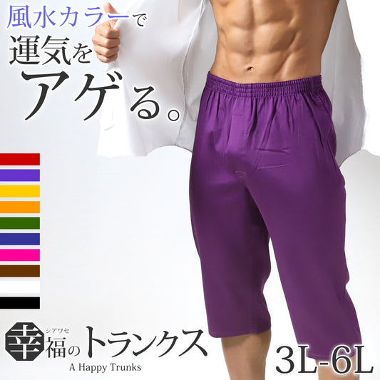 トランクス メンズ 綿100% 下着 インナー 前開き スリット 風水カラー シンプル 無地 赤 白 黒 ブルー ピンク 立体縫製 快適 通気性の良い 肌にやさしい ギフト 3L-6L (男性 普段使い シルケット加工 高品質 ゆったり おしゃれ スーツ 派手 コットン100 3L 4L 5L 6L)