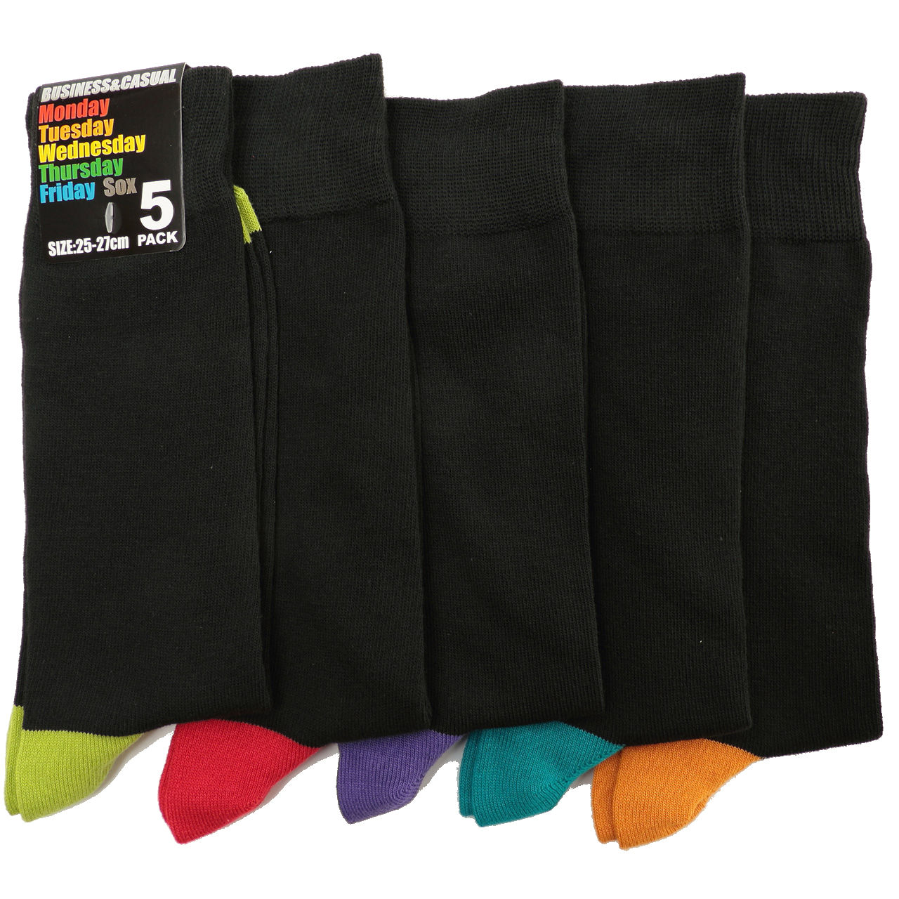 メンズ クルー丈 ソックス 靴下 5足組 25-27cm 綿混 男性 紳士 クルーソックス 5足セット まとめ買い (在庫限り)