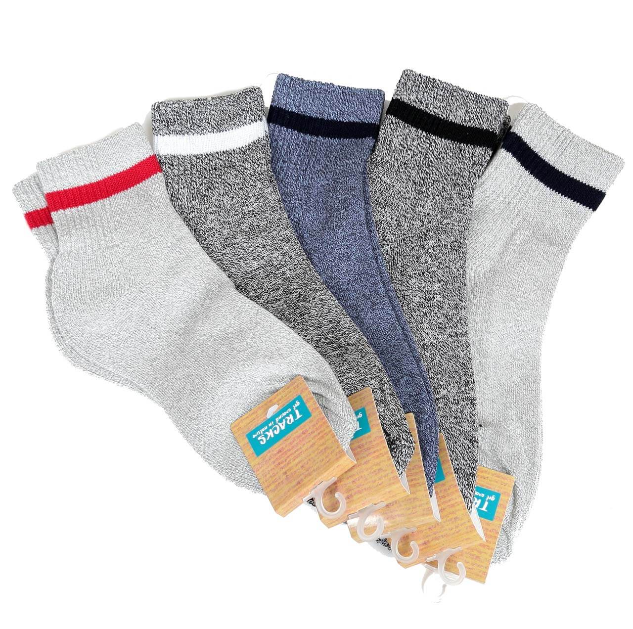 メンズ 底パイルクォーターソックス 10足セット 大きいサイズ 26-28cm・28-30cm (男 男性 紳士 靴下 カジュアル デイリー 大きい 大きめ USサイズ キングサイズ)