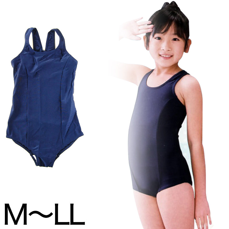 スクール水着 イルカ 女子 競泳用ワンピーススクール水着 (M～LL)ON