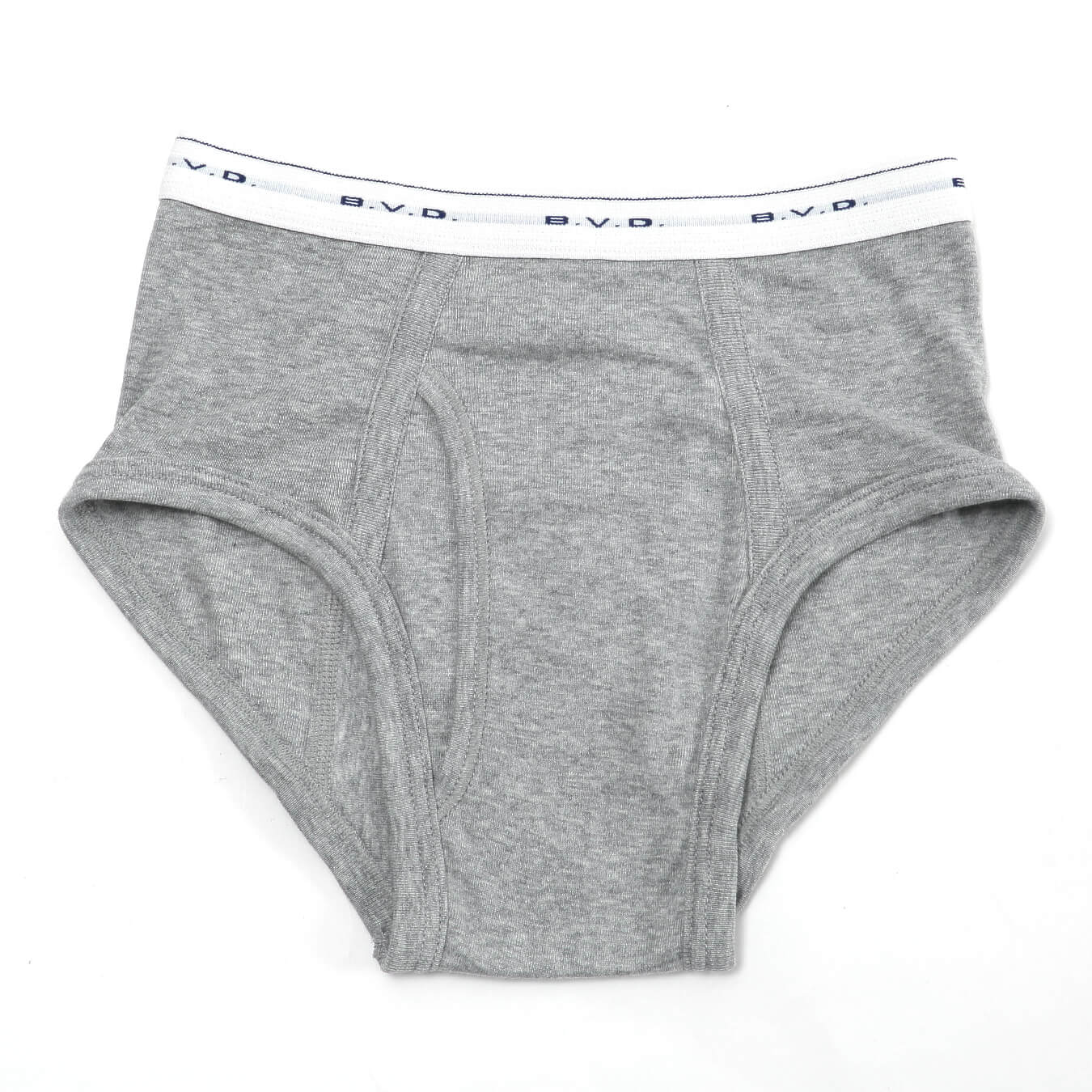 BVD 子ども 男の子 カラーブリーフ はき込み深め 綿100% 130~160cm (ボーイズ インナー パンツ 下着 男子 男児 キッズ グレー ブルー 130 140 150 160) (在庫限り)