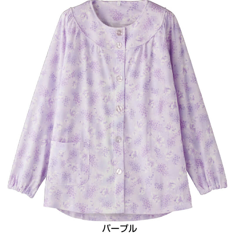 婦人 大きめボタンパジャマ(上衣) S~LL (レディース 上着) (取寄せ)