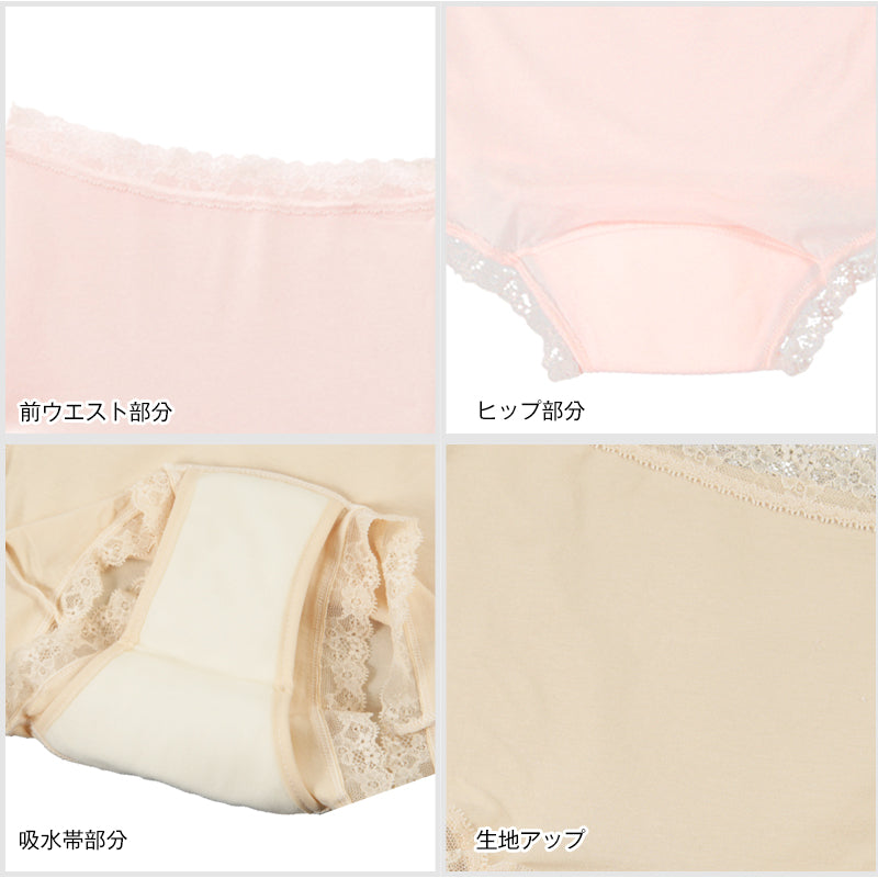 Suteteko 婦人 50cc対応 安心快適ショーツ M~LL (中失禁 尿漏れ レディース パンティー 失禁パンツ 失禁ショーツ 吸水) (取寄せ)