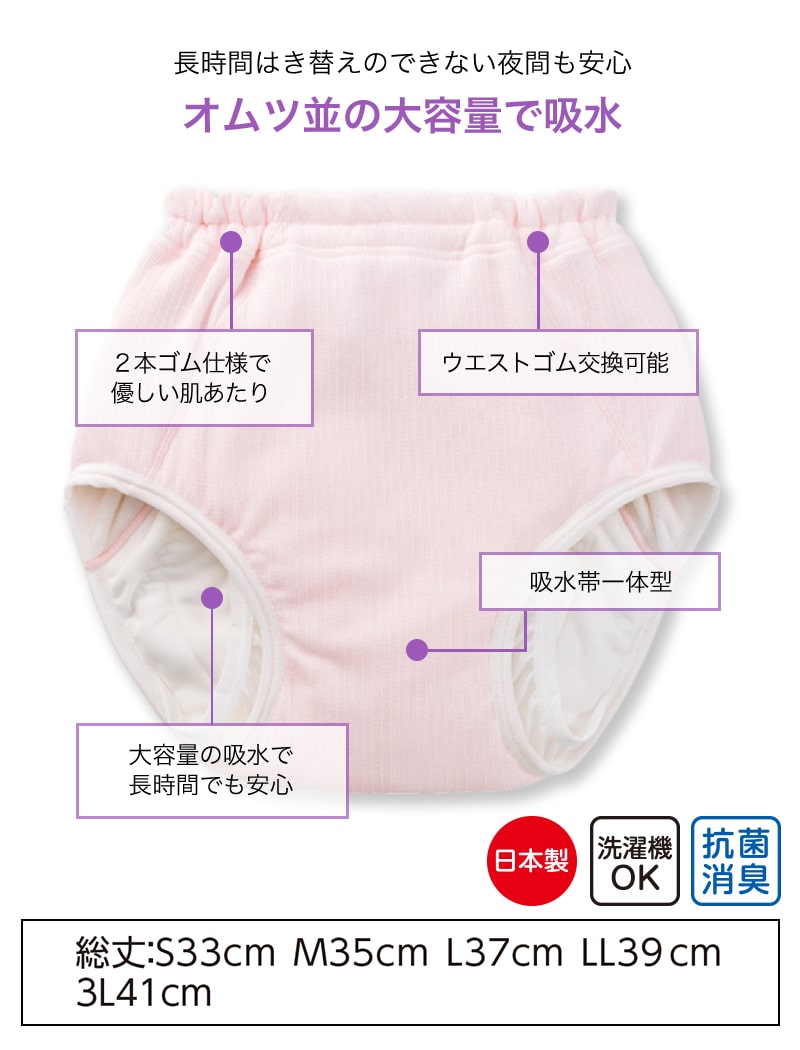 Suteteko 婦人 300cc対応 安心快適ショーツ S~3L (大失禁 尿漏れ レディース パンティー 失禁パンツ 失禁ショーツ 吸水)(送料無料) (取寄せ)