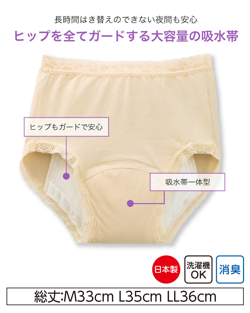 Suteteko 婦人 480cc対応 安心快適ショーツ M~LL (大失禁 尿漏れ レディース パンティー 失禁パンツ 失禁ショーツ 吸水) (送料無料) (取寄せ)