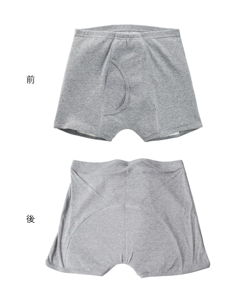 Suteteko 紳士 100cc対応 安心快適ニットトランクス 前あき M~LL (大失禁 尿漏れ メンズ 失禁パンツ 日本製) (取寄せ)