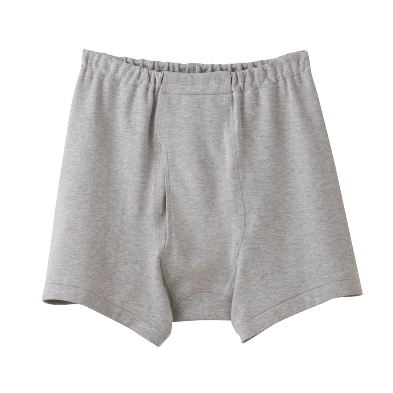 グンゼ 快適工房 紳士 前開き トランクス M・L (メンズ GUNZE 綿100% コットン 男性 下着 肌着 パンツ インナー 日本製 白 グレー)