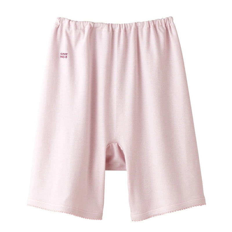 グンゼ 快適工房 3分丈パンツ 綿100% レディース M・L GUNZE 綿100% 下着 肌着 ボトム インナー 女性 婦人 重ね履き オーバーパンツ コットン やわらか 日本製 白 ベージュ あったかい